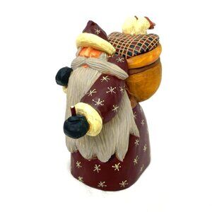 Vtg Williraye Studio Santa w/ Sack of Geese WW204R Folk Art 1996 Christmas